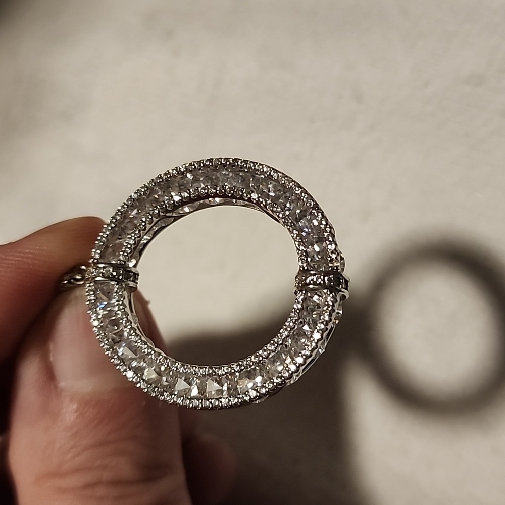 Pendant CZ, stealing silver
